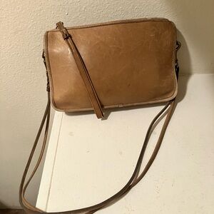 Vintage Tan Coach Small Shoulder Bag